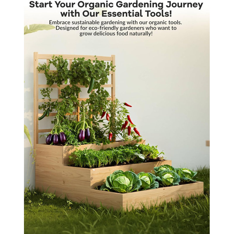 Wood Raised Garden Bed