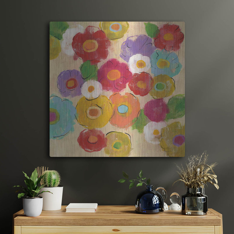 "Bouquet bohémien II" par Silvia Vassileva, H 24 po x l 24 po