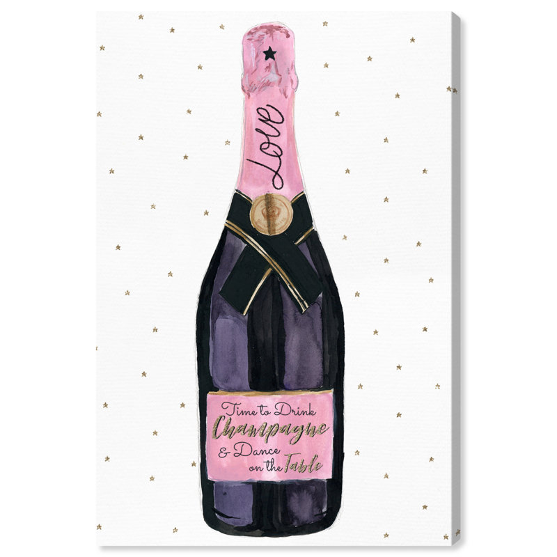Love Love and Stars - Peinture, H 45 po x l 30 po, Toile tendue