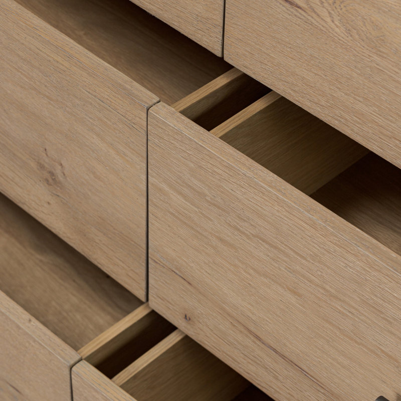 Eden 6 Drawer Dresser-Aged Smoked Oak