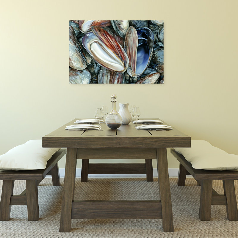 Tidal Treasures Abstract Coastal Wall Art Print 1 Piece Wrapped Canvas Wall Art, 60.96cm H x 91.44cm W