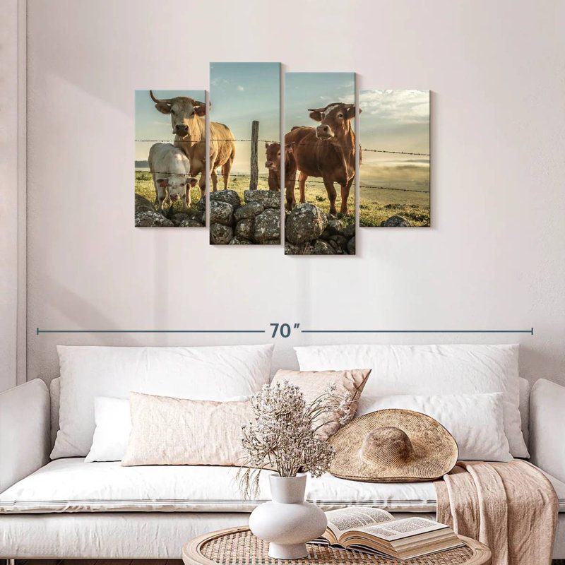 Famille de vaches simples Brampt, H 27 po x l 43 po