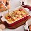 MALACASA 4 Piece Non-Stick Porcelain China Bakeware Set-448225390