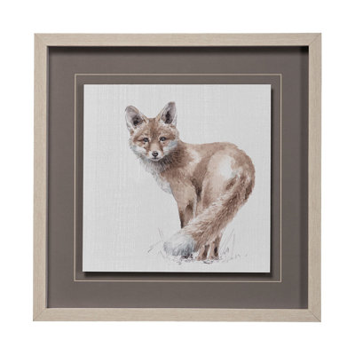 Forest Friends XII (Deer) by Lisa Audit Hand Embelished Textured Framed Art Print Matted under Glass