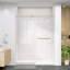 Porte de douche coulissante simple sans cadre 50 po - l 54 po x H 75 po H