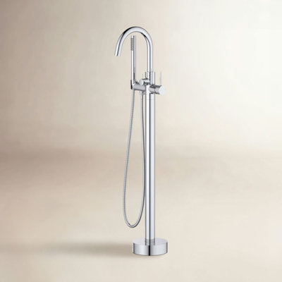 Circular Single Handle Tub Faucet