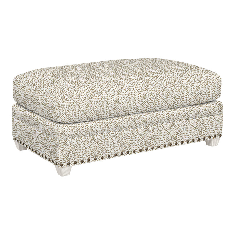 Fairgrove 44" Ottoman & Half, Worthy Snow, Casa Blanca, Yes