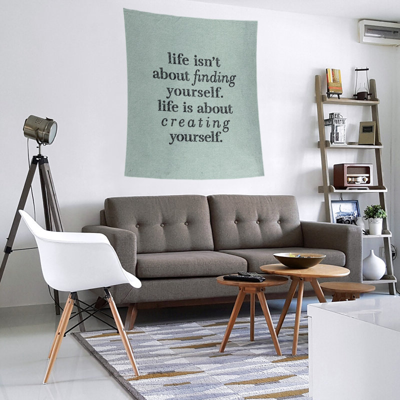 Tapisserie en polyester à créer vous-même quote, H 27,5 po x l 37,5 po, Vert / noir