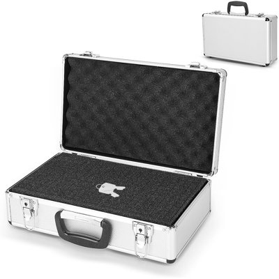 Lockable Large Aluminium Flight Case With Key – Waterproof Carrying Case For Collectibles, Toys, And Sensitive Items, Durable, Portable, And Secure