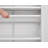 Modern Minimalist Double Door Shoe Cabinet With Adjustable Mesh Doors And High Foot Hollow Storage Cabinet Bottom