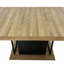 Table de salle à manger extensible rectangulaire avec effet de bois vieilli-200076798