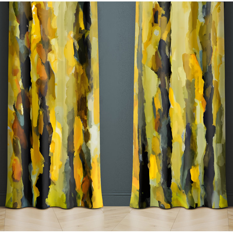 Sevda Semi Sheer Curtain Panel Pair, 20" W x 61" L
