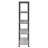Industrial-Style 4-Shelf Bookcase For Organizing And Displaying Your Book Collection In Style.-595675761