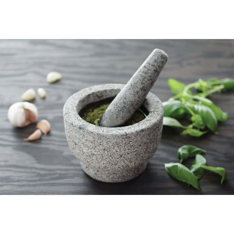 Fox Run 7 Black Granite Mortar and Pestle Set