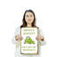 Hippity Hoppity Get Off My Property - enseigne en plastique 11 po x 17 po
