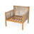Fielder Patio Acacia Wood Rope-Woven Club Chair With Cushions