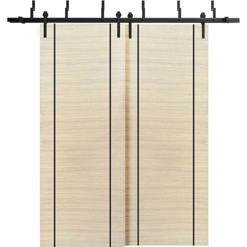 Portes de placard coulissantes 84 po en bois manufacturé massif 84 po, 72 po x 80 po