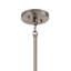 Suspension Darton 18 po L à 4 lumières, couleur étain classique, grand modèle avec verre transparent, par Kichler-50259421