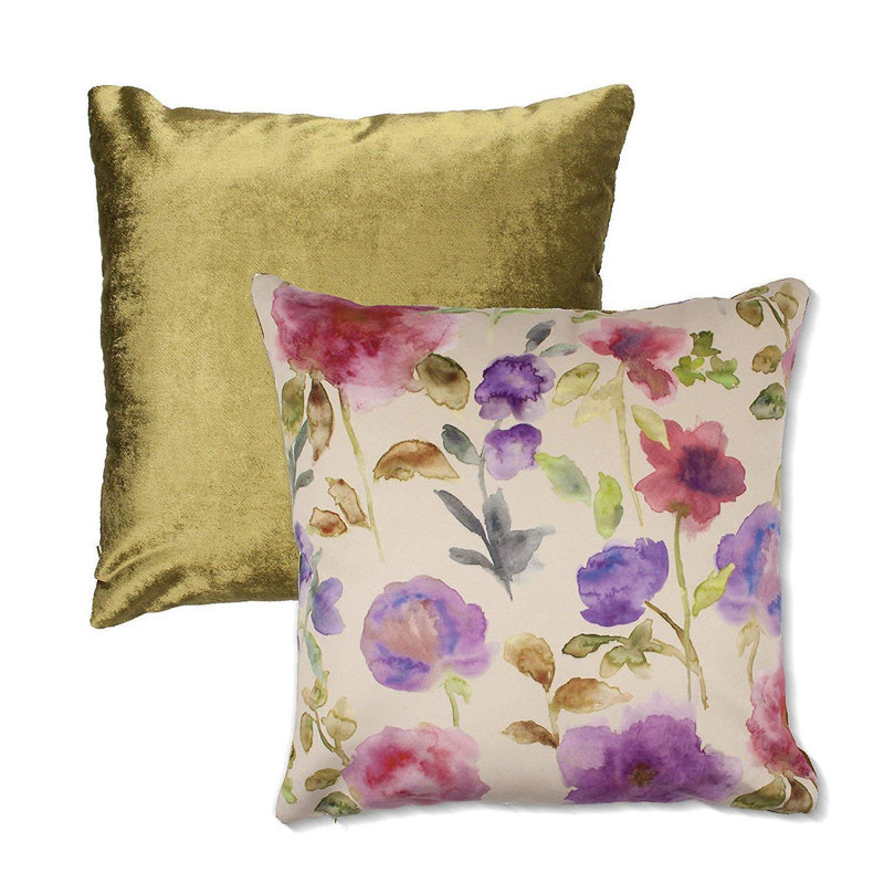 Cho Floral Square Cushion Cover, Pink