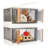 Marthony Plastic Collapsible Storage Bin Organizers
