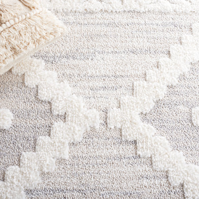 Tapis ivoire / beige Hugley