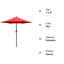 Parasol de table d'extérieur 7,5 pi-1776382989