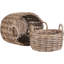 Hand Woven Wicker Laundry Hamper with Handles