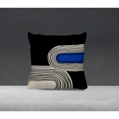 Cassie Abstract Outdoor Reversible Throw Pillow