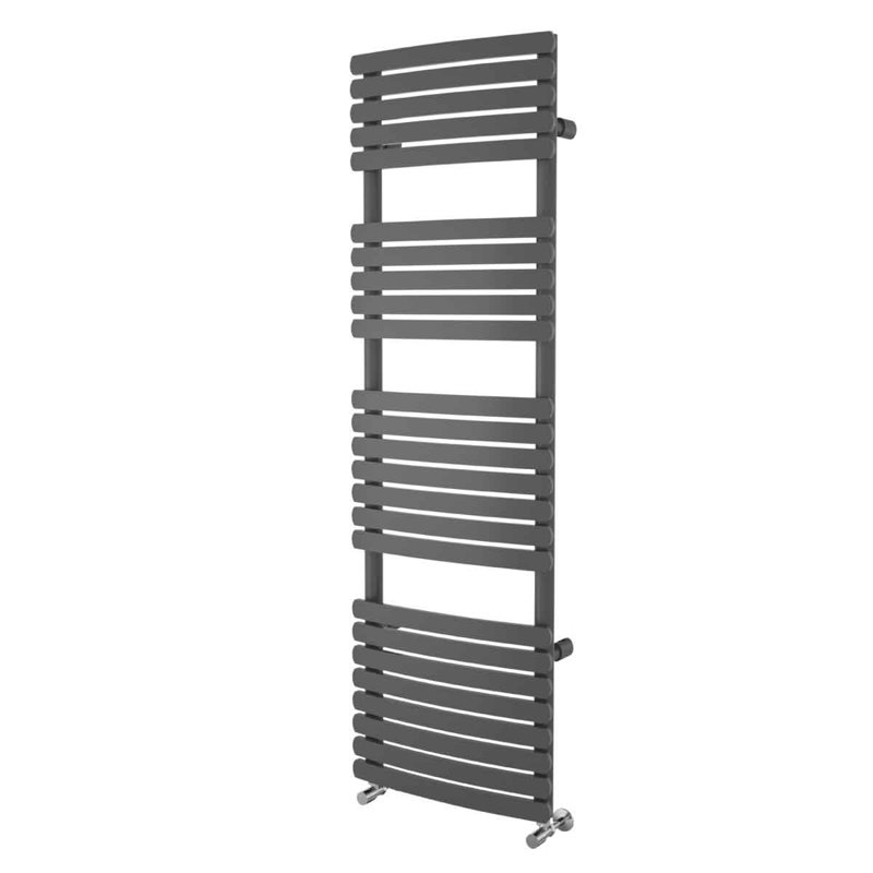 Brussel Straight Towel Rail Heated Towel Rails, Grey, 1600mm H x 500mm W