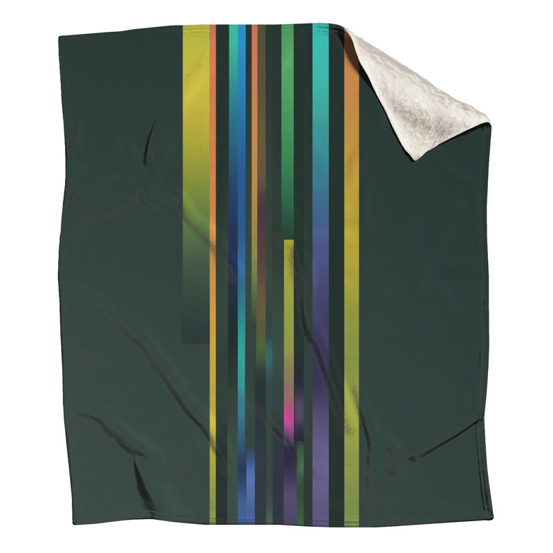 Rainbow Vertical Stripes Blankets, 50in W x 60in H