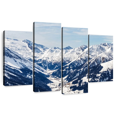 Snowy Mountains In The Alps