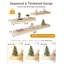 Heurich, 3 tablettes flottantes en bois peint, tablettes murales de salle de bain de 2 pouces d'épaisseur-1814445518-1814211891