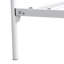 Structure de lit en métal blanc pour lit grand, tête de lit de style victorien et lit plateforme robuste et durable, style, rangement rapide