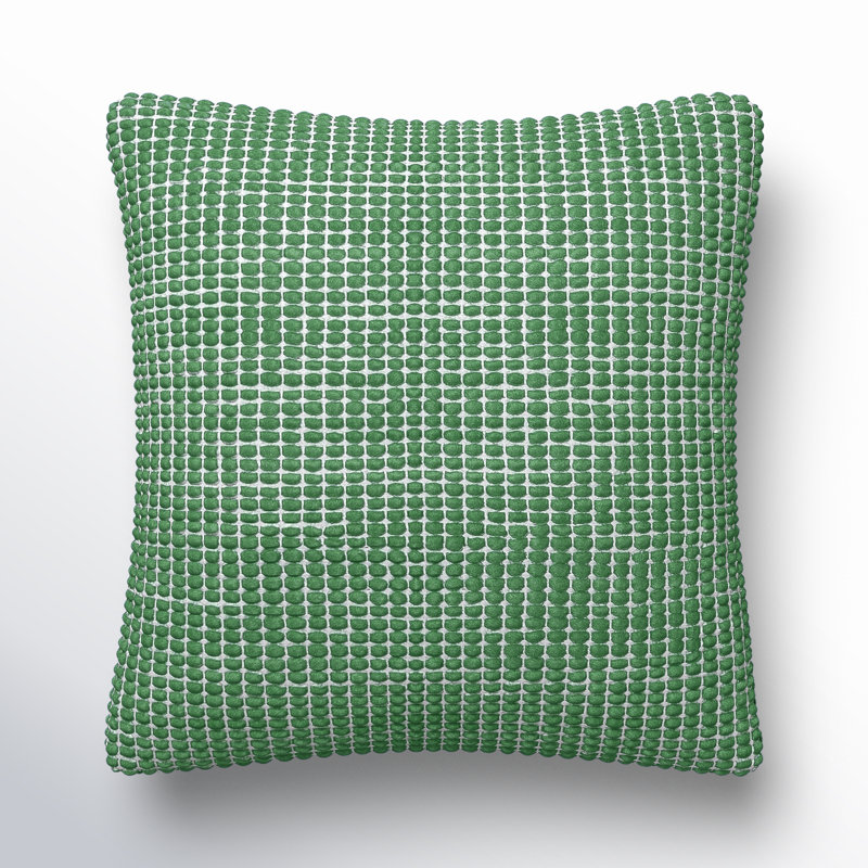 Coussin Waverly, Duvet, Vert, 20 po x 20 po