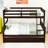 Kavarn Twin Over Full Wood Bunk Bed With Trundle And Guardrail-677754845