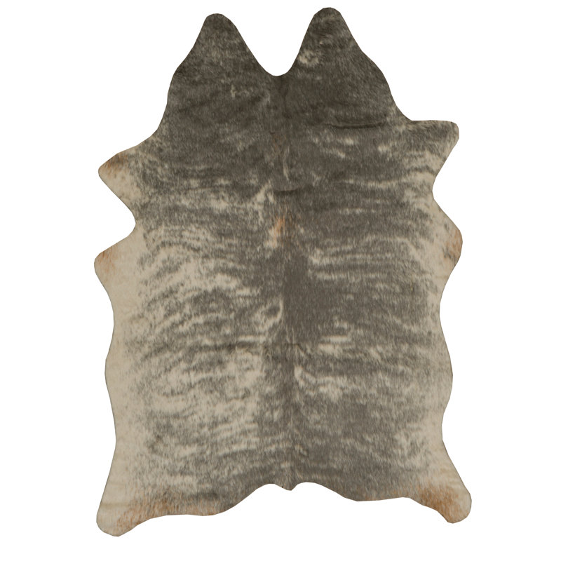 Lilianna Faux Cowhide Mini Gray and Cream Rug
