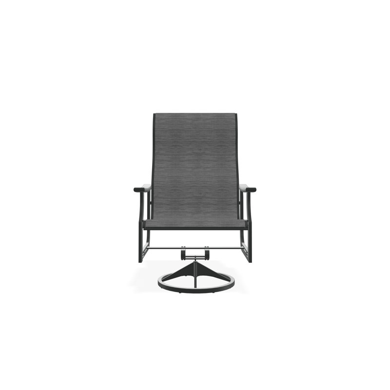 St. Catherine Polymer Outdoor Lounge Chair, Graphite, Collect Charcoal