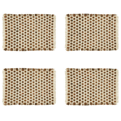 Ensemble de napperons en coton 4 pièces