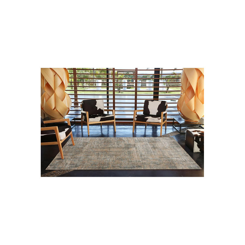 Tapis à rayures tissé lavable à la machine, Sous-tapis rectangulaire de 3 pi 3 po x 4 pi 11 po