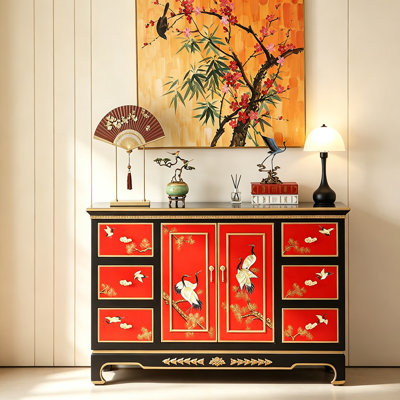 Chinese-style retro minimalist high-end sideboard