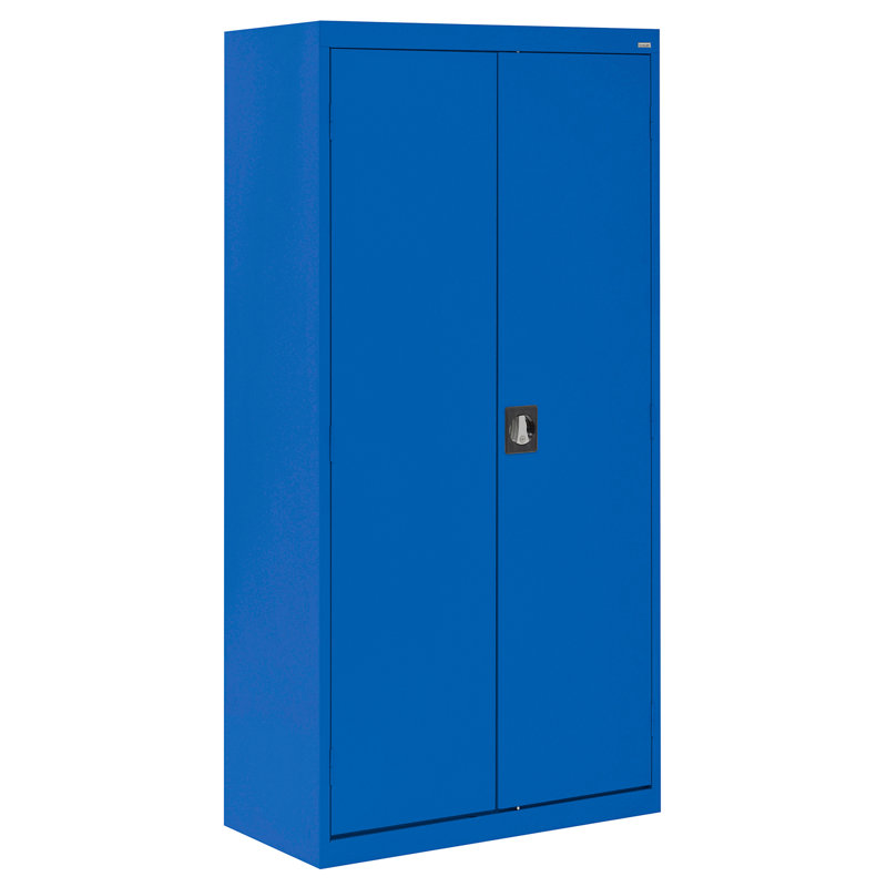 Armoire de rangement garde-robe, H 72 po x l 36 po x P 24 po, Bleu