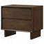 Table de chevet 2 tiroirs brun chaud