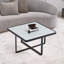 Table basse carrée à pieds croisés Blaik