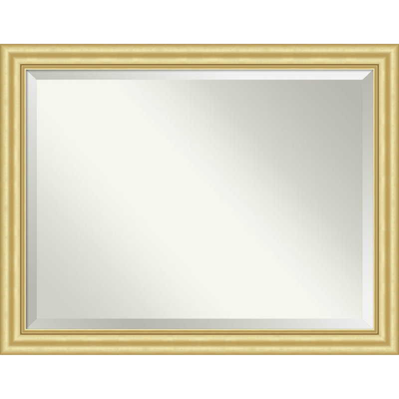 Sophia Beveled Framed Wall Mirror, 35.5" x 45.5", Gold