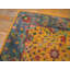 Happy Yellow Gold Color Antique Cotton Pile Indian Agra Floral Rug