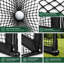 Cage de practice Yunic Range Cage 3 m x 2,4 m avec filet de frappe et cadre en fibre de verre pour l'entraînement de golf en intérieur, garage ou jardin.