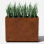 Jardinière rectangulaire en métal Corten Steel Series-22077081