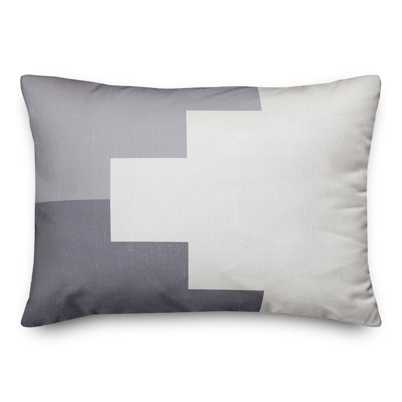 Abstract Outdoor Throw Pillow, Blue