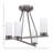 Trinity 4 Light Semi-Flush Shown With 2.5" White Muslin Glass-1910976243