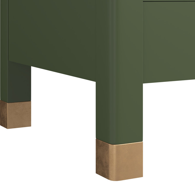 Eave Bedside Table | Darkened Sage, Green
